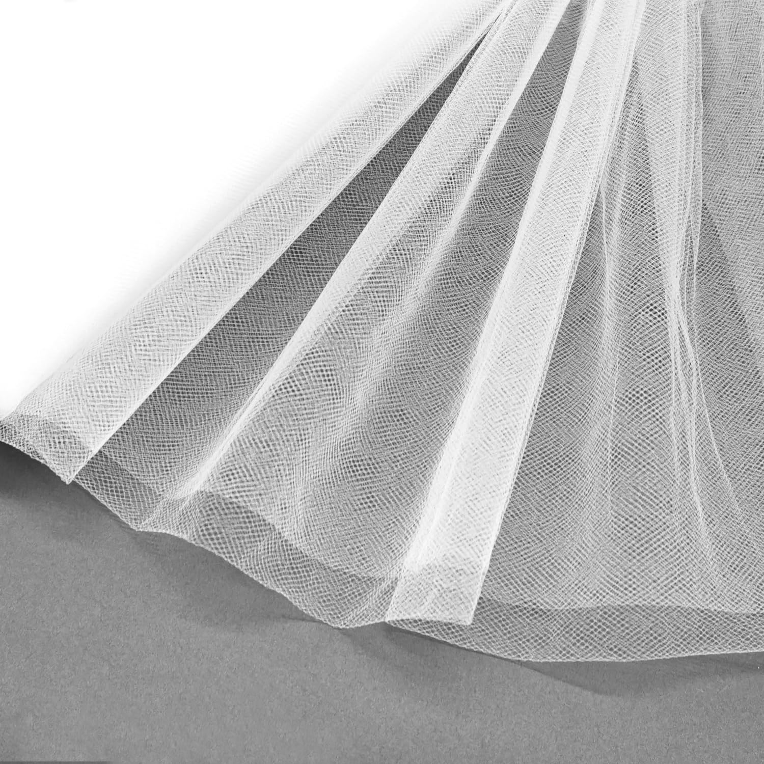 Luceinvita White Tulle Fabric Roll 108 x 10 Yards