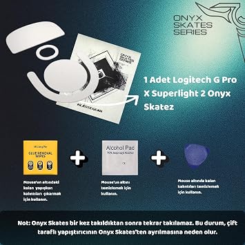Klasse Onyx Mouse Skate (Skatez compatible with Logitech G Pro X Superlight 2)