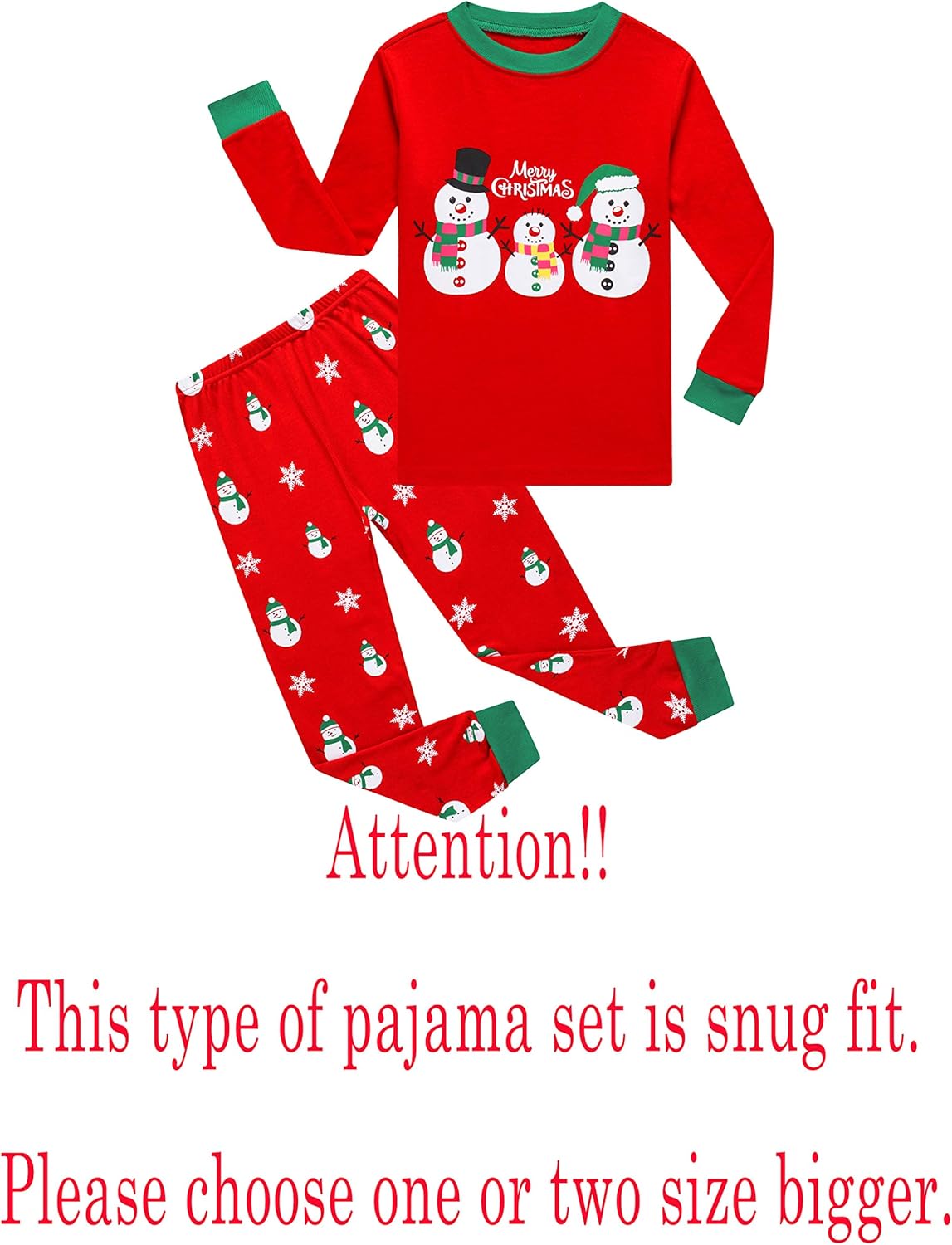 Family Feeling Kids & Toddler Girls Boys Pajamas 2 Piece Pjs Set 100% Cotton Sleepwear - Image 3