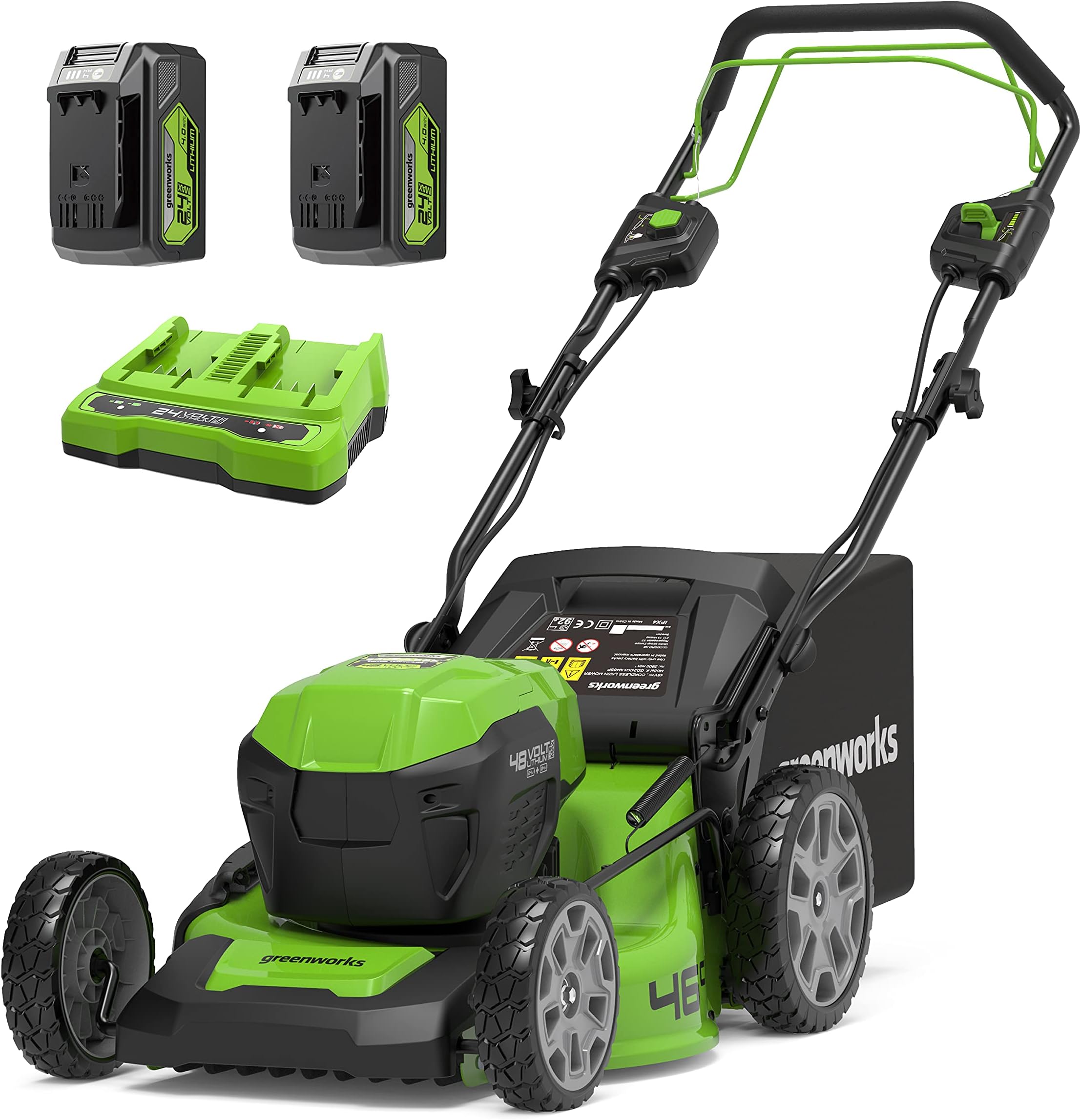 Worx Wg749e Akku Rasenmäher 40v 2x20v Powershare Radantrieb 