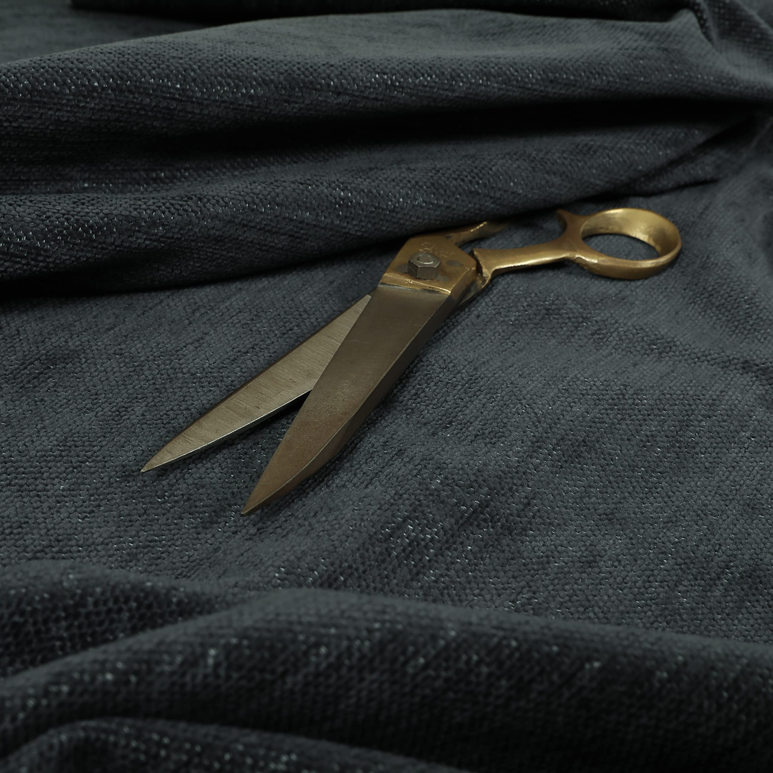 Redbrick Mill Fabrics Soft Plush Chenille Material in Grey Perfect for Sofas Curtains Upholstery Fabric, 135cm Width (Per Metre)