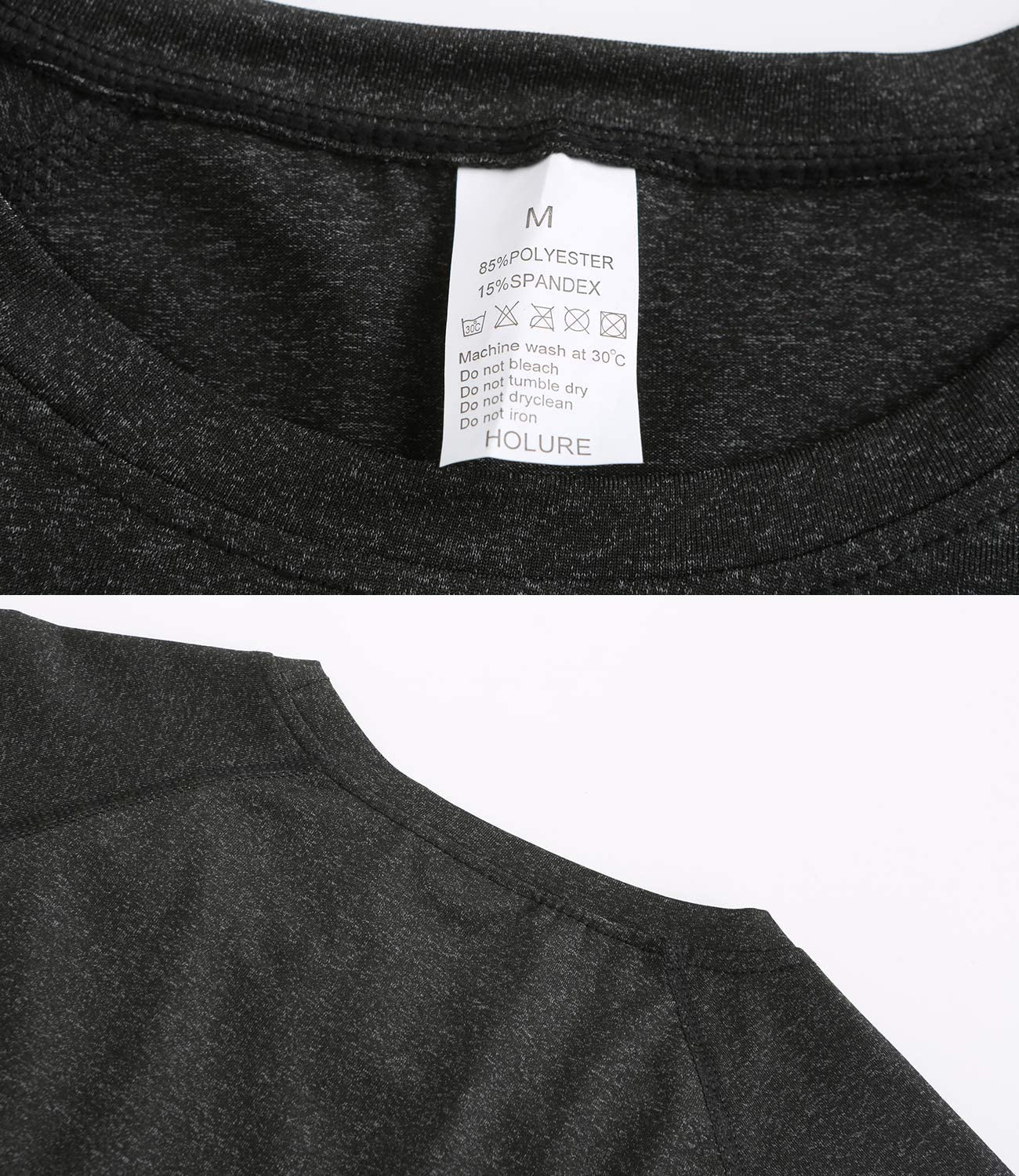 Holure Maglie Compressione Uomo Maglietta Palestra a Manica Corta T-Shirt per Correre Ciclismo (2 o 3 Pezzi)