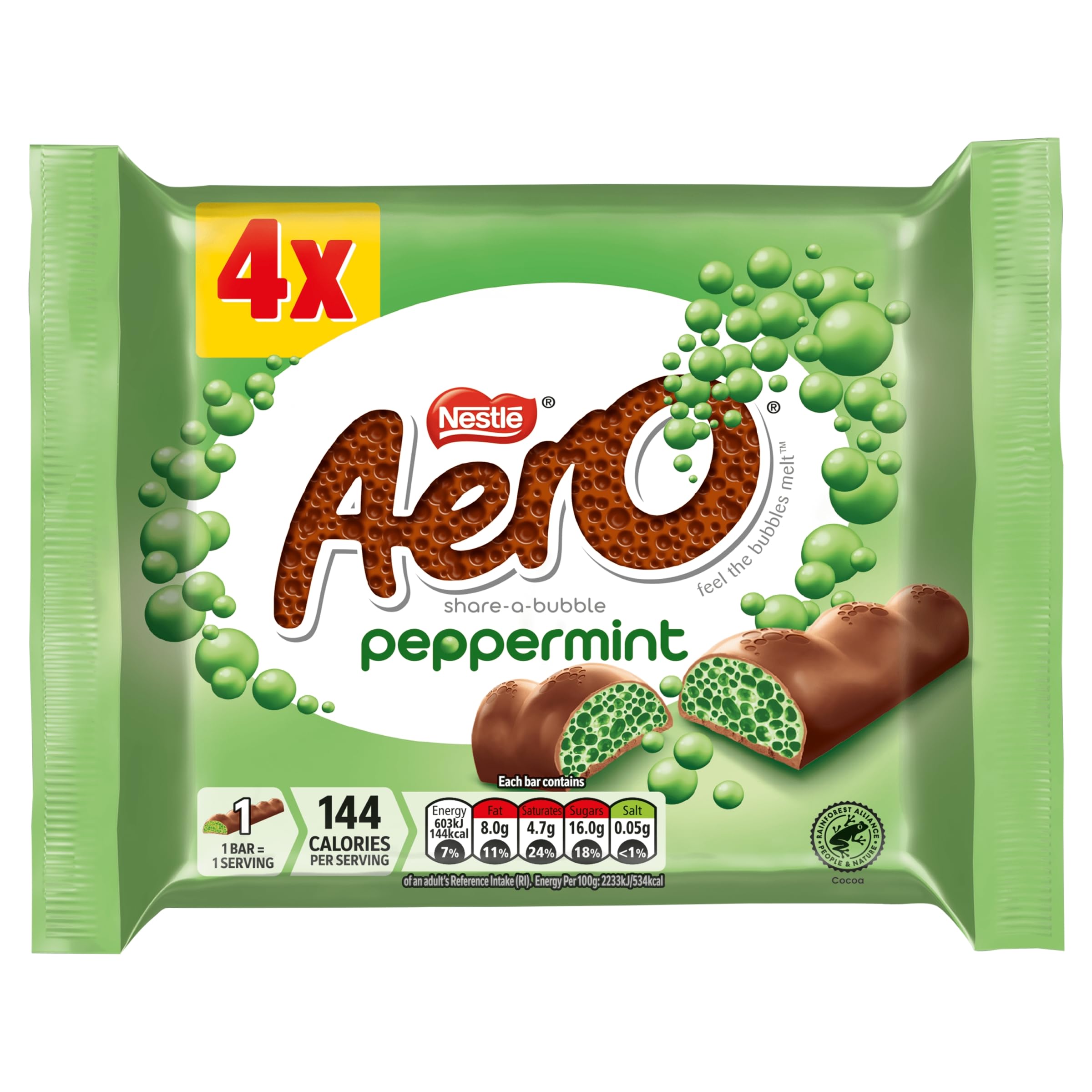 Aero Peppermint Chocolate Bars Multipack - Bubbly Mint Chocolate Bars - (56 x 27g)