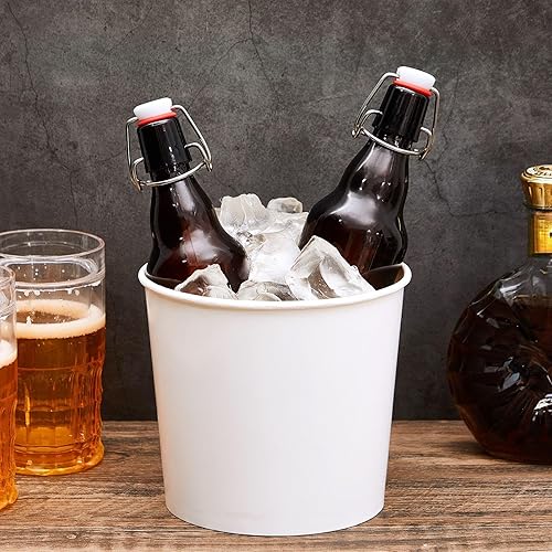 Vista 7 de Hoolerry 100 cubos de papel de 85 onzas de cartón para alimentos, almacenamiento de alimentos desechables a granel para fiestas, bodas, baby shower