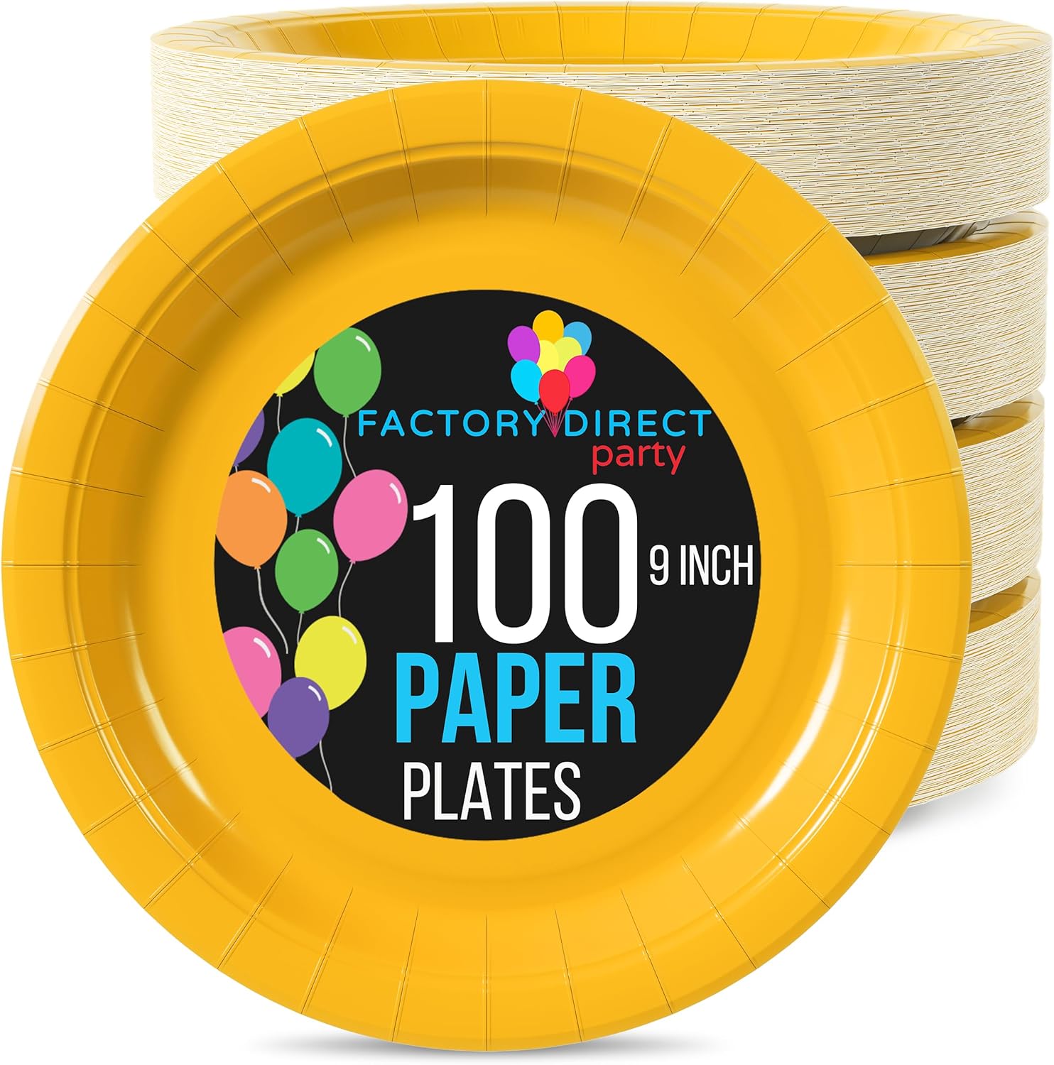 Exquisite Yellow Paper Plates 9 Inch 100 Count Yellow 9