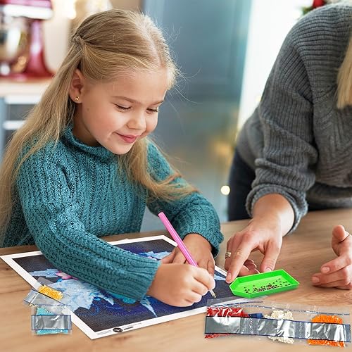 Miniatura 7 de CAIOVSE Cuentas de pintura de diamantes 5D, 223500 piezas, 447 colores, accesorios de pintura de diamantes de imitación para kit de pintura de