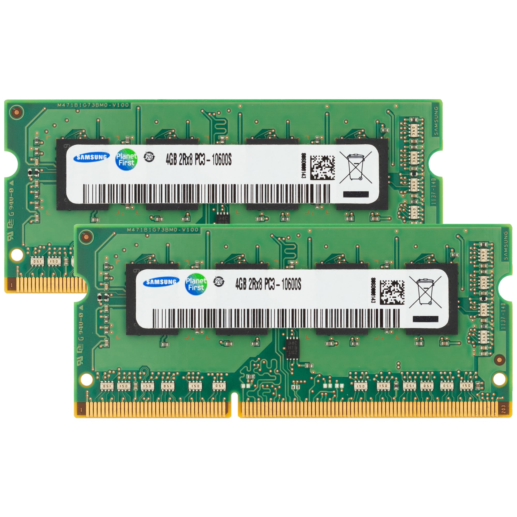 Samsung 8GB (2x4GB) DDR3 1333MHz PC3-10600 CL9 SODIMM 2Rx8 Dual