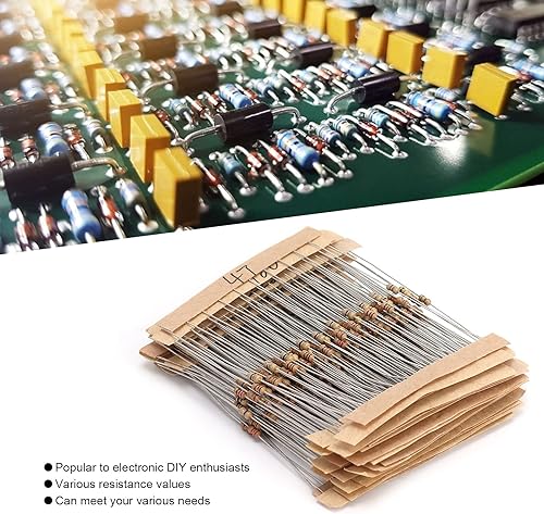 Miniatura 6 de IPUDIS Resistors Matching Set, Assorted Resistor Graphite 101M Convenient for Experiments for DIY Projects