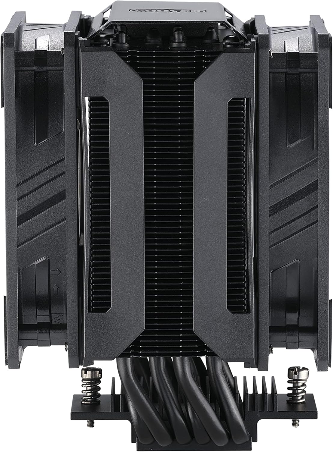 Cooler Master MasterAir MA612 Stealth CPU Air Cooler - Push-Pull SickleFlow 120 V2 Fans, 6 Heat Pipe Array, Unlimited RAM Clearance, Matte Black Finish - Universal Socket Compatibility