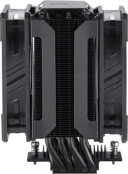 Cooler Master MasterAir MA612 Stealth CPU Air Cooler - Push-Pull SickleFlow 120 V2 Fans, 6 Heat Pipe Array, Unlimited RAM Clearance, Matte Black Finish - Universal Socket Compatibility