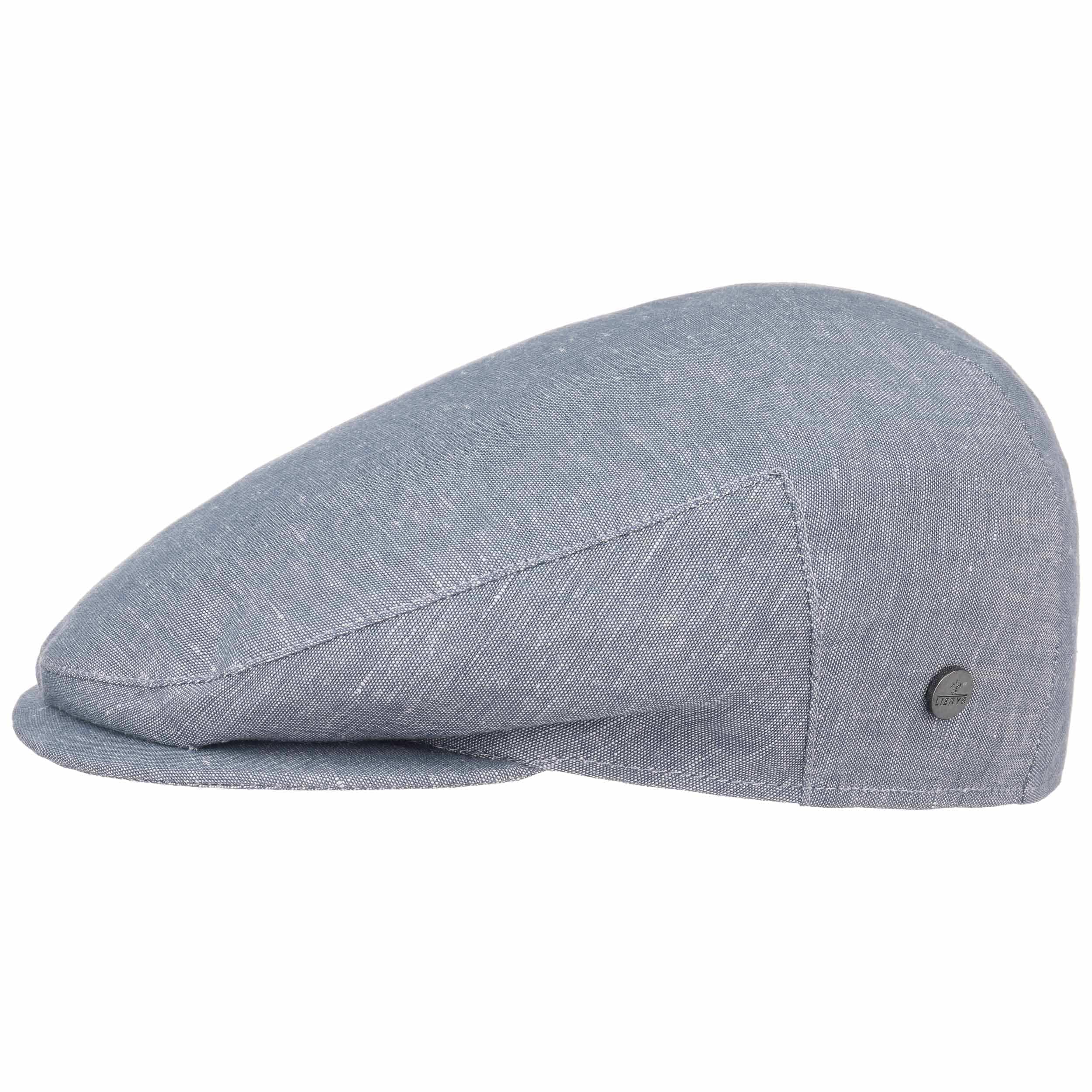 LIERYS Inglese Schirmmütze Denim Optik meliert Made in Italy Herren Frühling Sommer