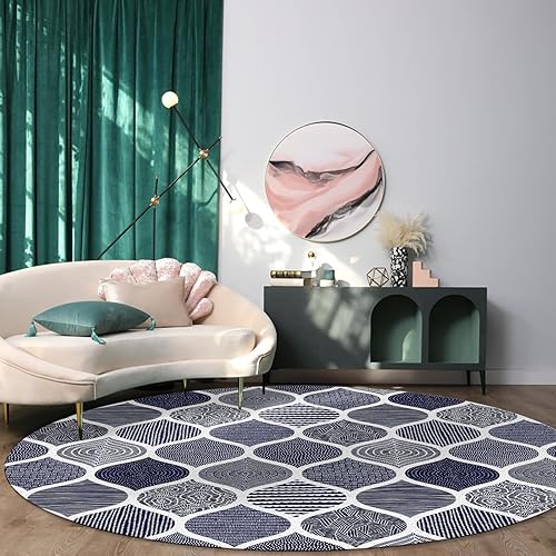 Miniatura 3 de Alfombra geométrica para niños, adolescentes, niñas, niños, dormitorio, sala de estar, lavable para interiores y exteriores, alfombra decorativa