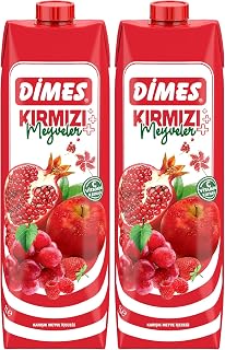 Dimes Red Fruits Drink, 1 l (Pack of 2)
