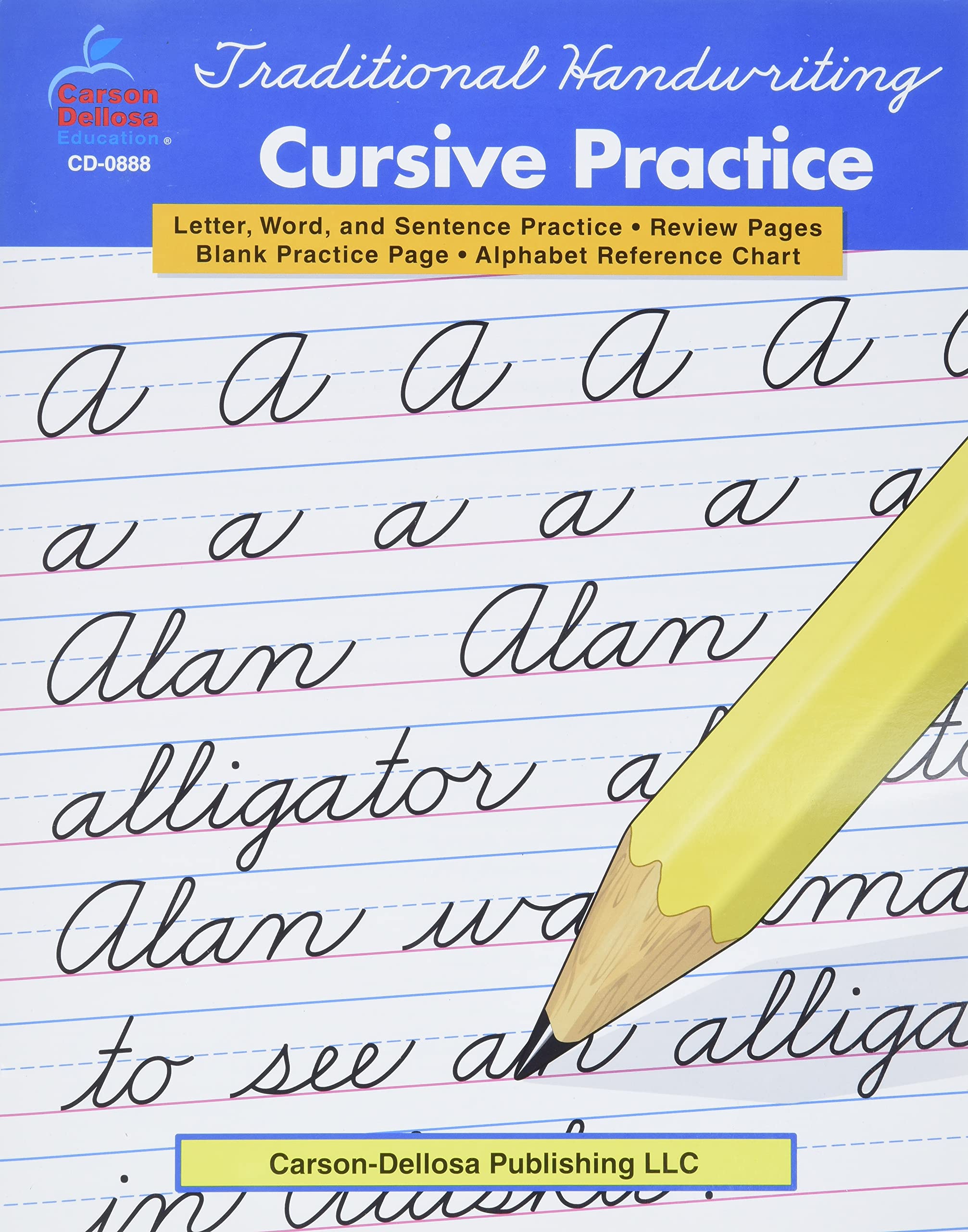 Carson Dellosa Traditional Handwriting: Cursive Practice, Grades 2 - 5 Resource Book