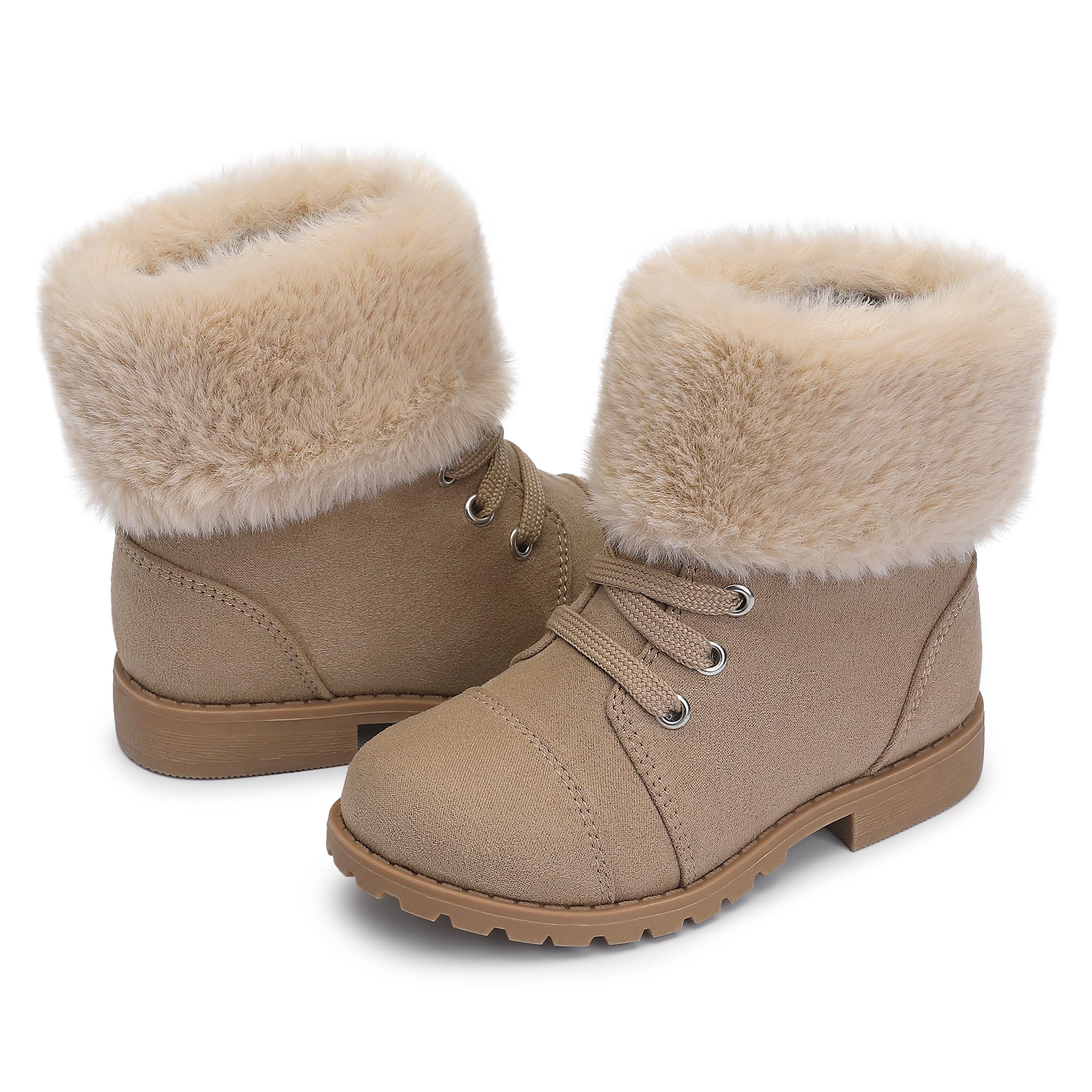 Stivaletti invernali da bambina, caldi, leggeri, alla caviglia, alla moda
