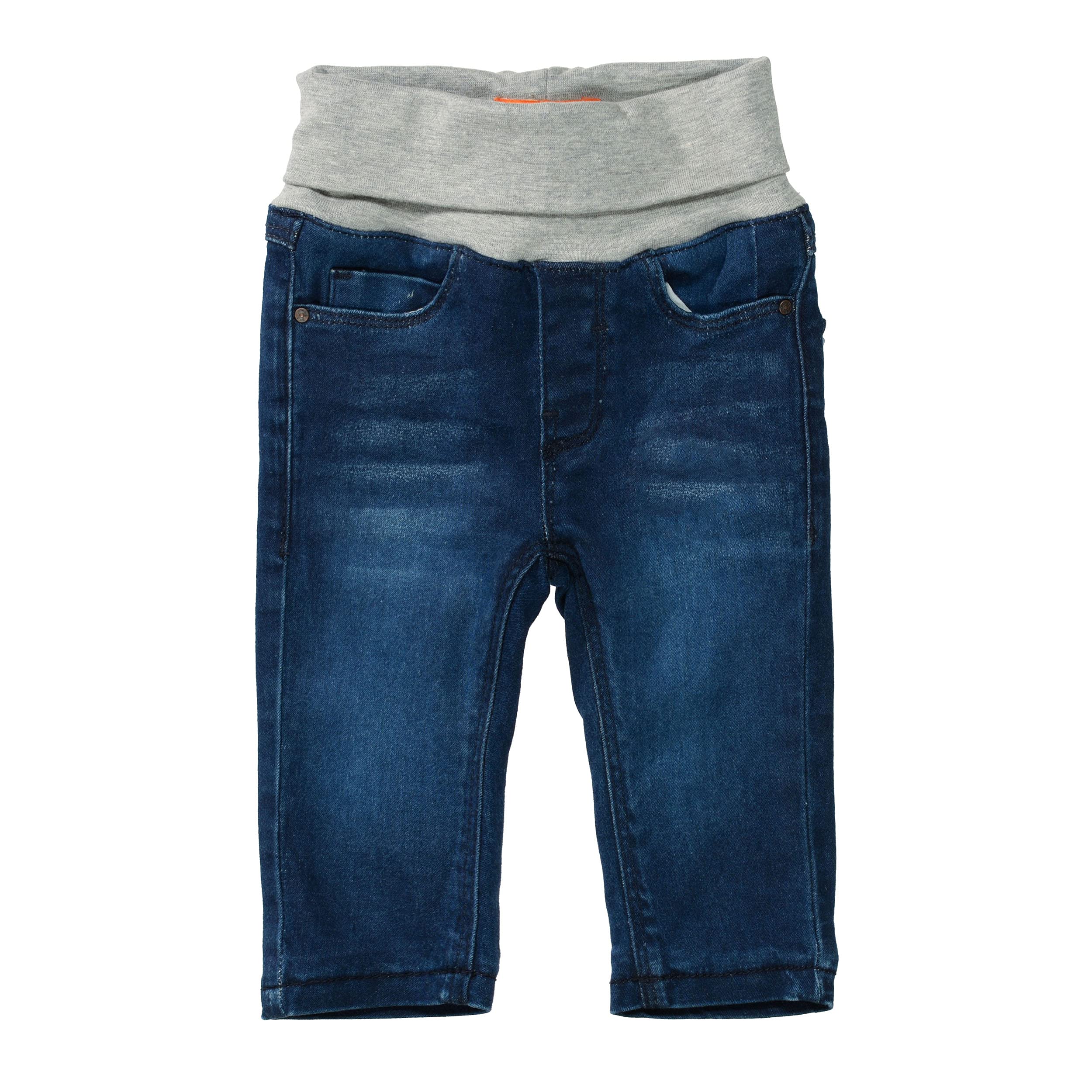 Staccato Thermojeans Baby Unisex - gefüttert, warm, kuschelig, Pull On, elastisch, strapazierfähig - Mid Blue Denim, Größe 68-86