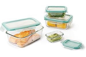 OXO Good Grips Smart Seal Leakproof Glass Food Storage Container Set