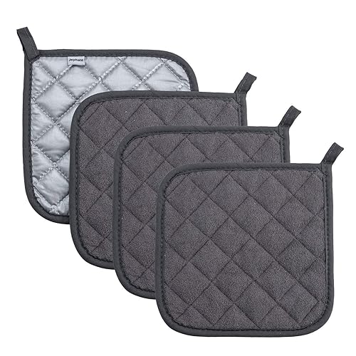 Joyhalo 4 Pack Pot Holders for Kitchen Clearance, Hot Pads
