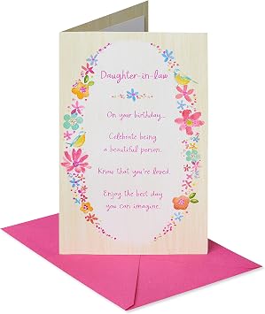American Greetings Birthday Card for Daughter-in-law Celebrate Being a Beautiful Person