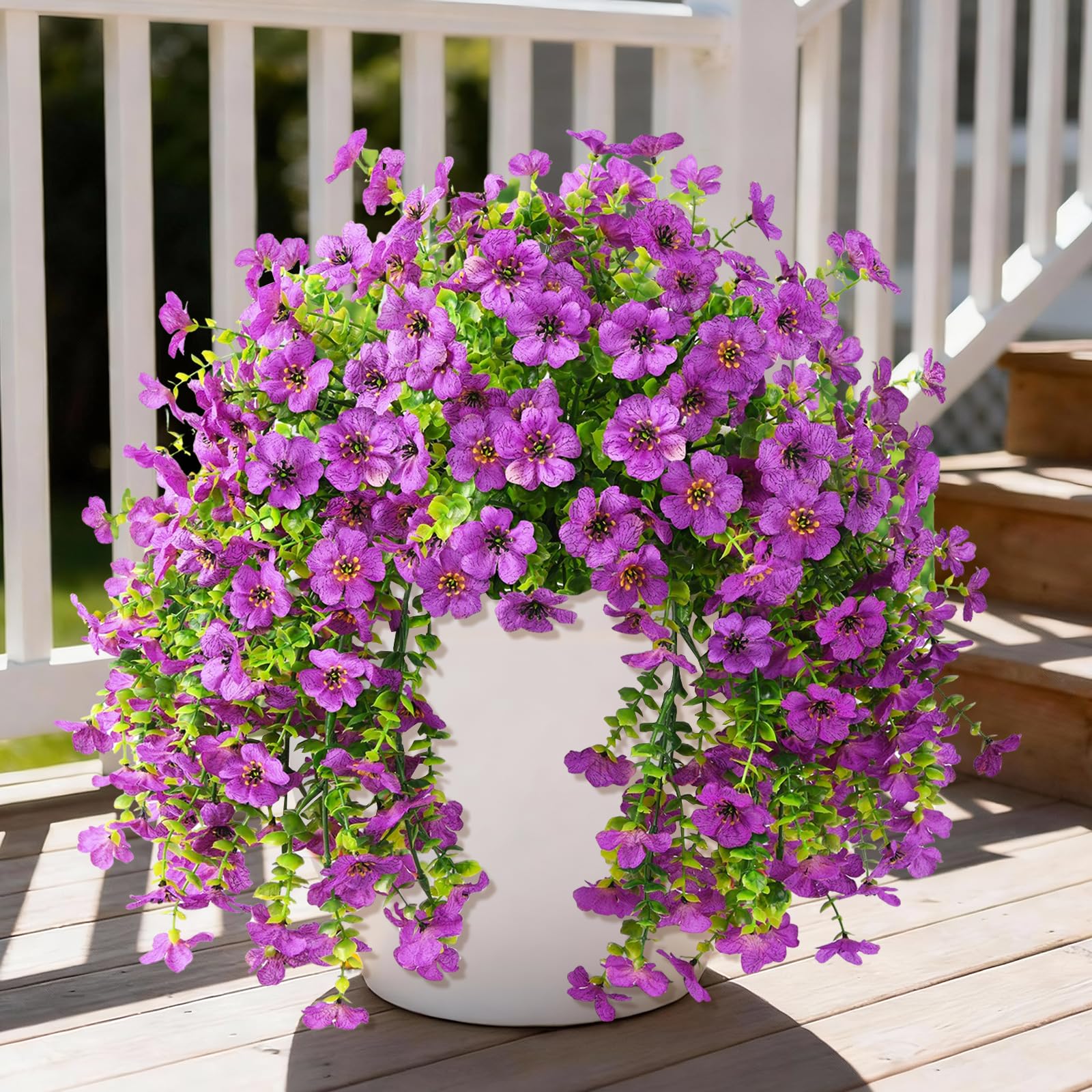 Homsunny Artificial Fake Flowers 2 PCS