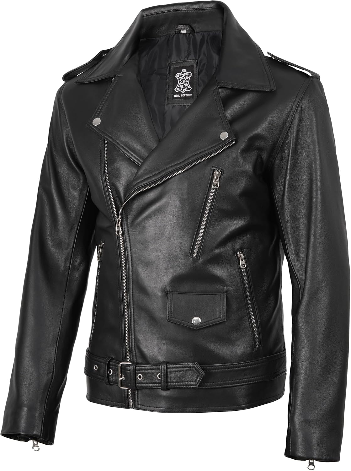 Blingsoul Leather Jacket Men, Black and Brown Leather Jackets For Men