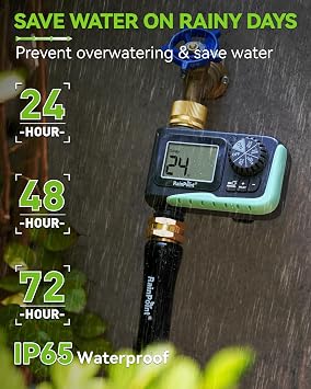 RAINPOINT Sprinkler Timer with Brass Swivel