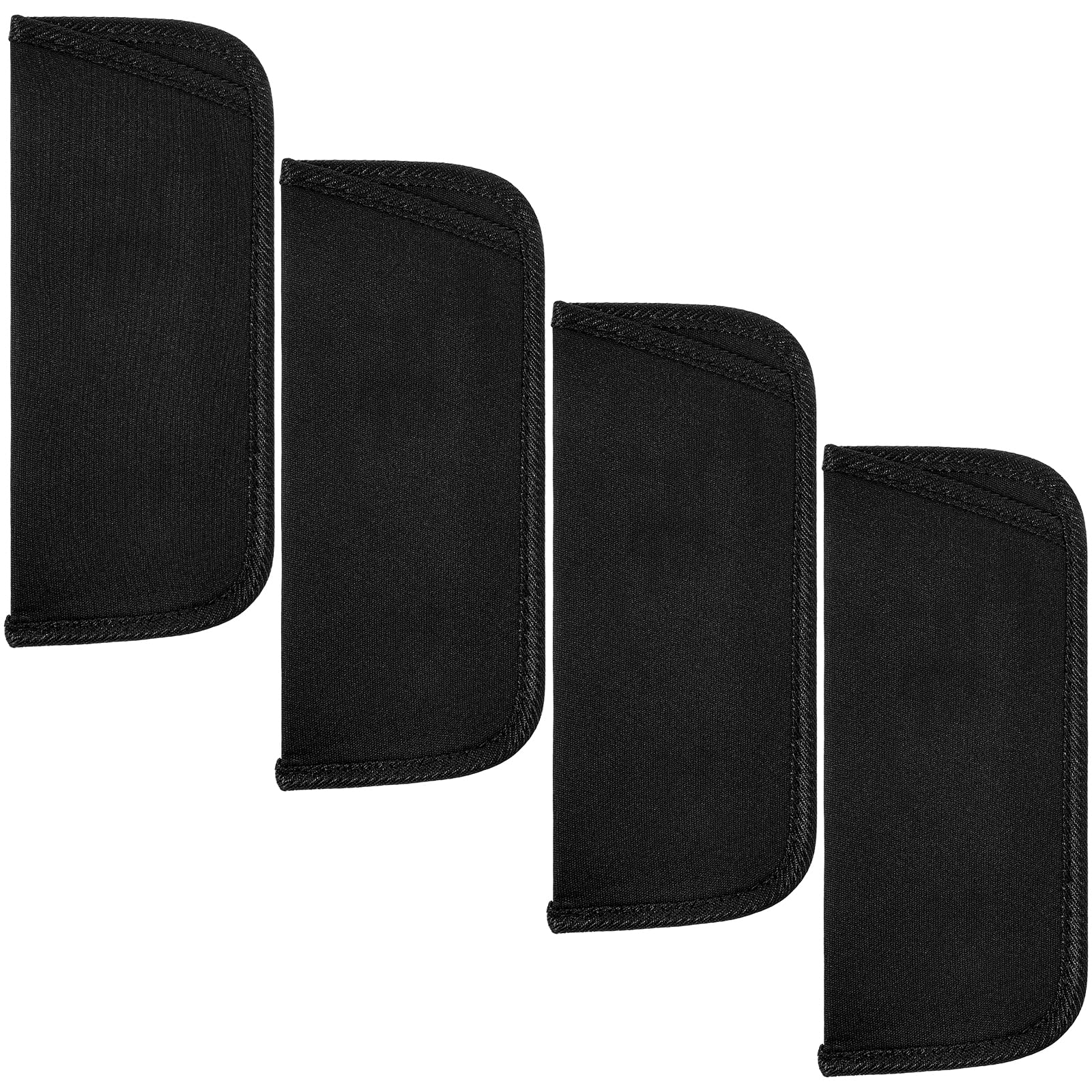4 Custodie Morbide Per Occhiali - Portaocchiali Slip-In Leggeri, Nero, Per Occhiali Da Sole E Lettura - Foto 4