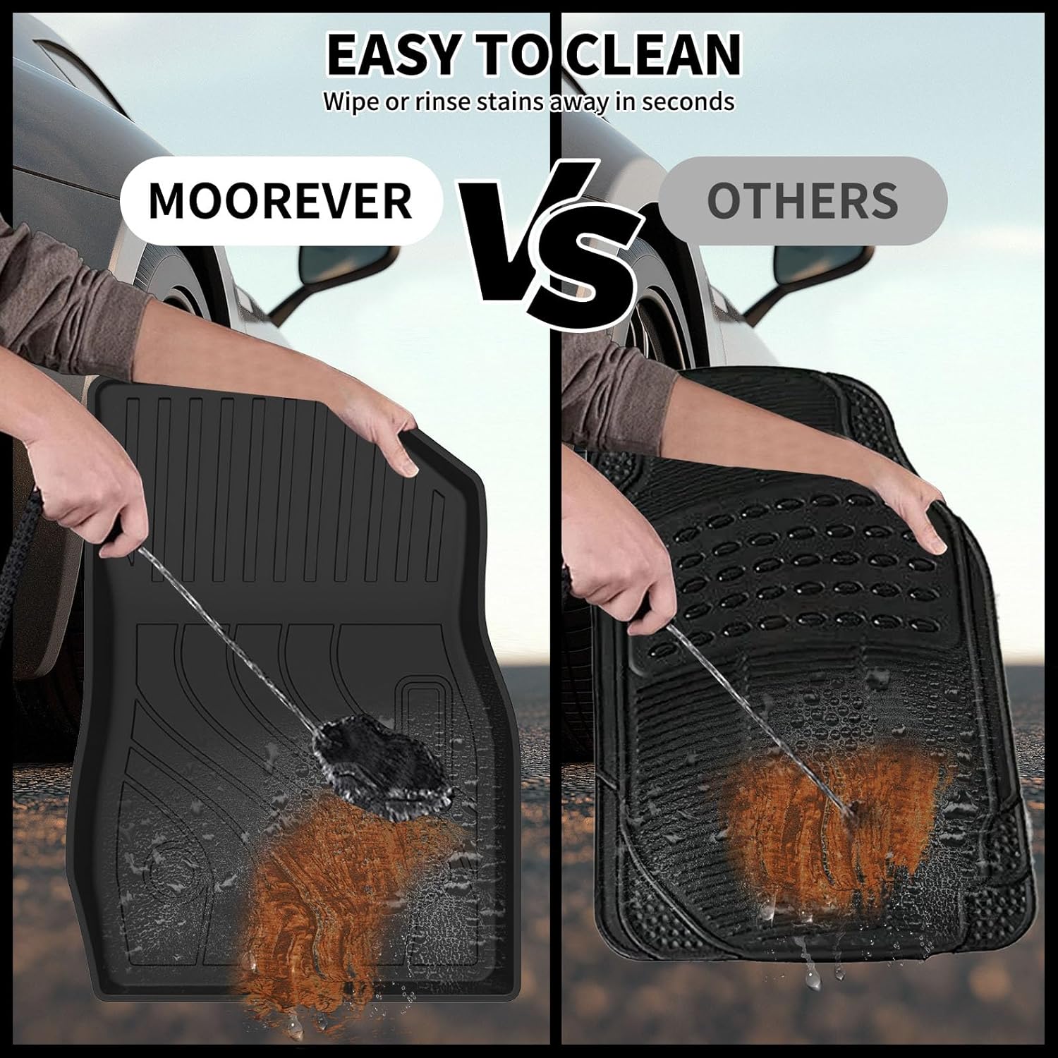 Floor Mats & Cargo Liner for 2024 2025 2026 Chevy Trax (LS/1RS/LT/2RS/ACTIV) & Buick Envista (Preferred/Sport Touring/Avenir), All Weather Floor Liners for Chevrolet Trax Car Accessories - Image 5