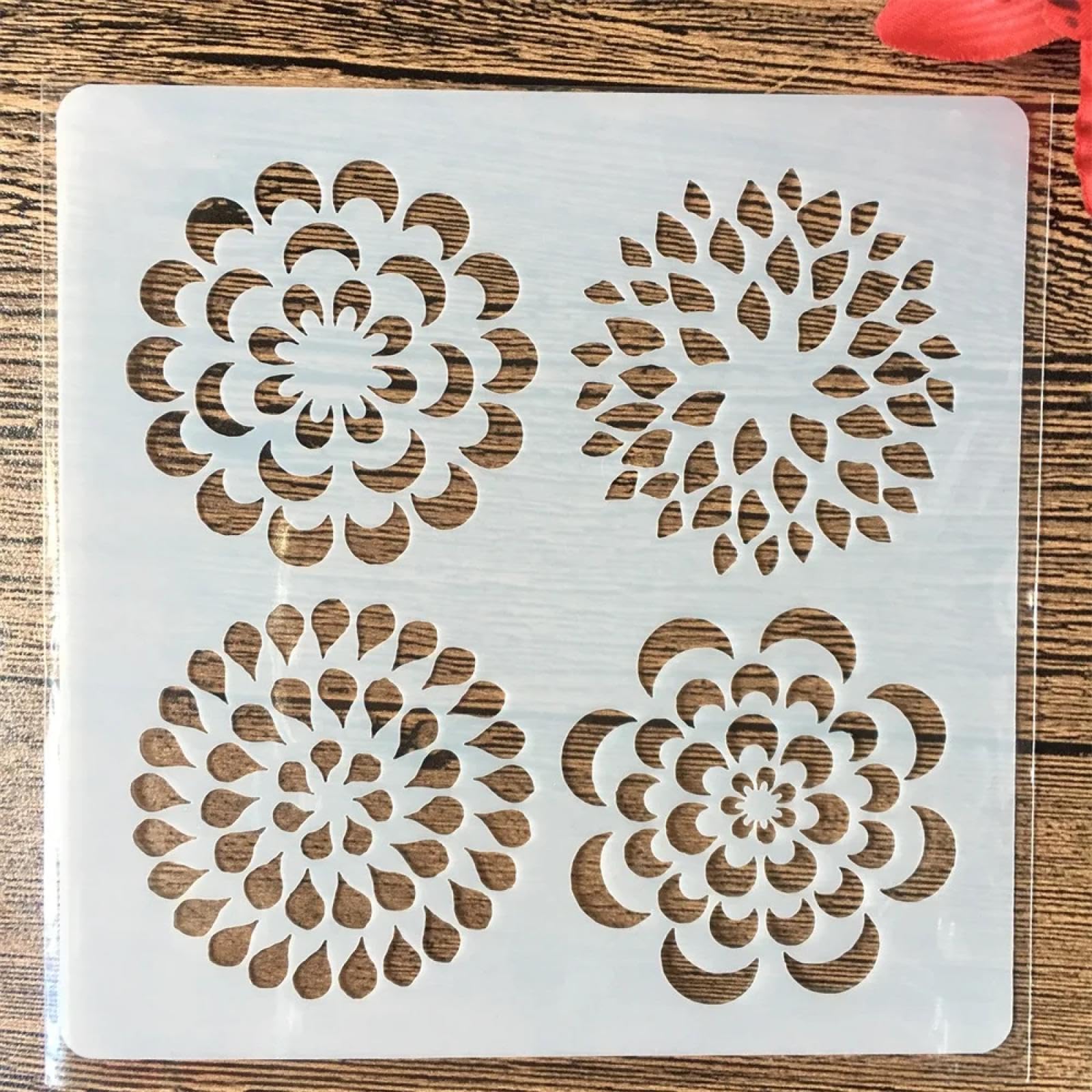 Schablonen zum Malen, 9 Stück, 13 cm, Blätter, Baum, wiederverwendbare Schablonen zum Malen auf Wänden, Möbeln, Basteln, Scrapbooking, Karten, Bodenzeichnungen, Heimdekoration