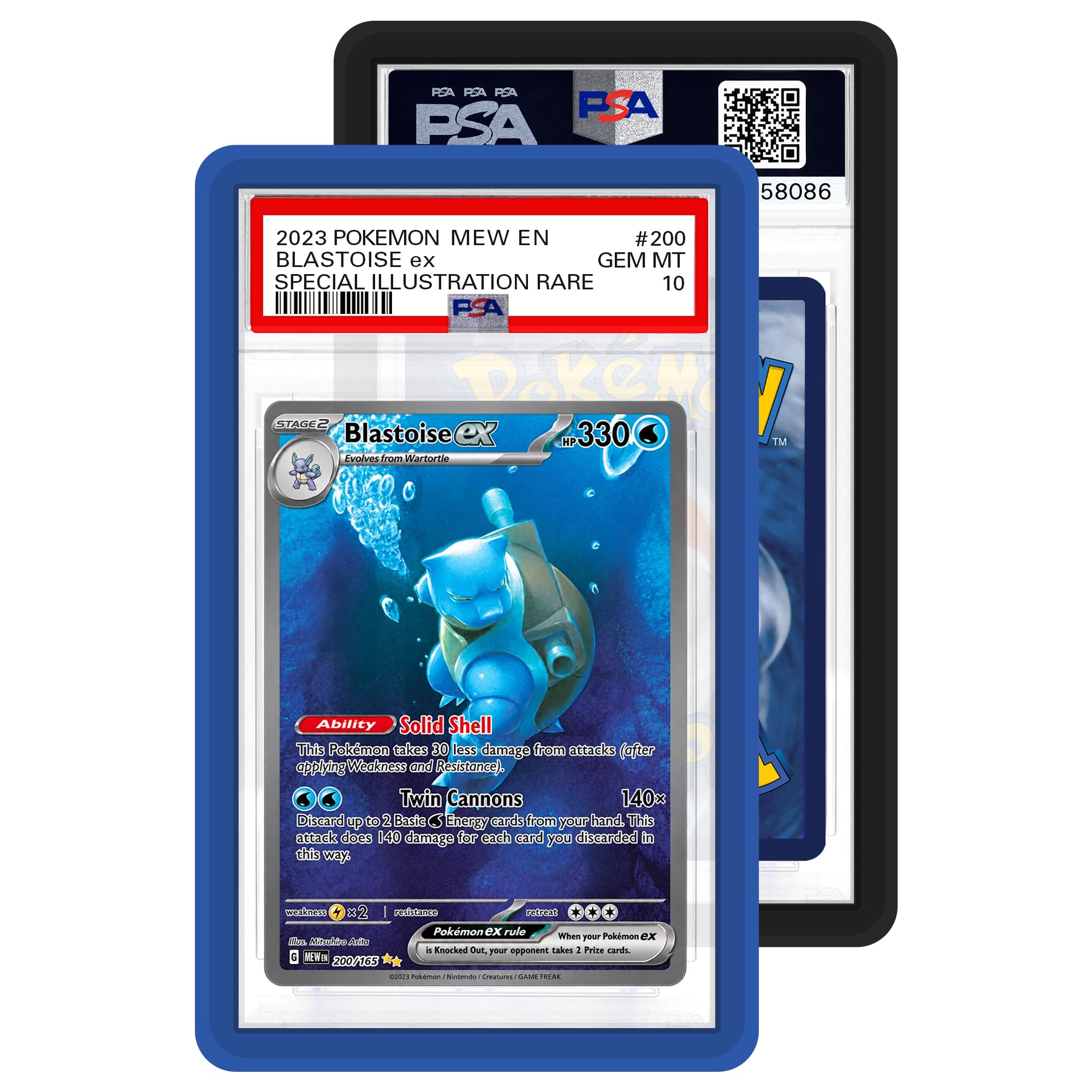 Slab Guard Bumper for PSA Slab Graded Cards Protector Case (2 Pack)