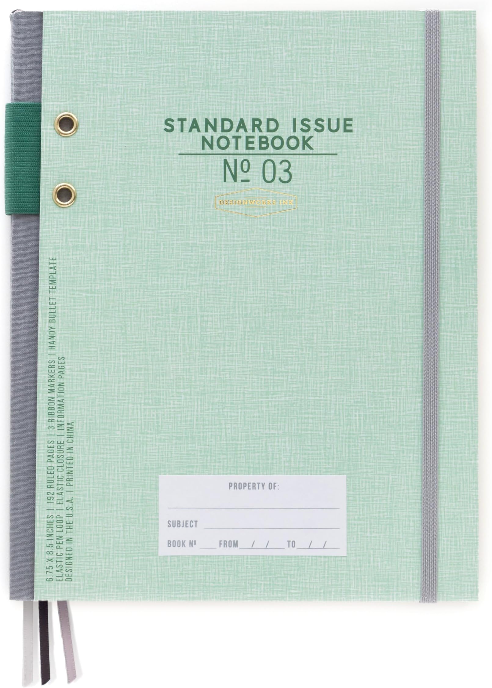 DesignWorks Ink Standard Issue Notebook No. 80 (7.5" x 10.
