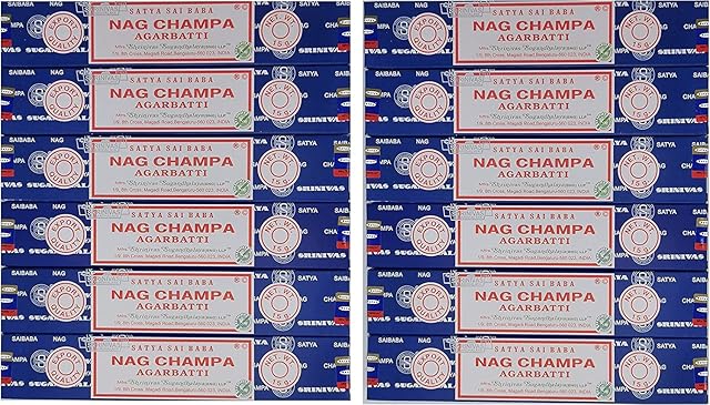 Satya FBA_II100NC Nag Champa Incense Sticks 15 gms (Special 12 Pack)