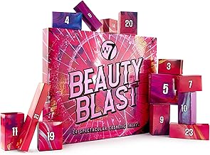 W7 Beauty Blast 2025 Advent Calendar - 24 Christmas Surprises with Makeup and Cosmetics - All Individually Wrapped - Cruelty Free
