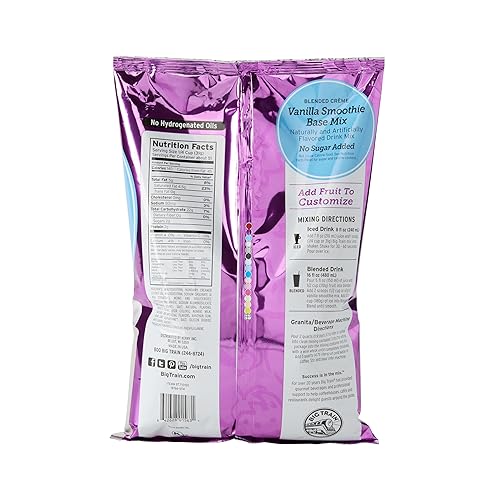 Miniatura 2 de Big Train Mezcla de base de batido de vainilla sin azúcar añadido, 3.5 libras (paquete de 1)