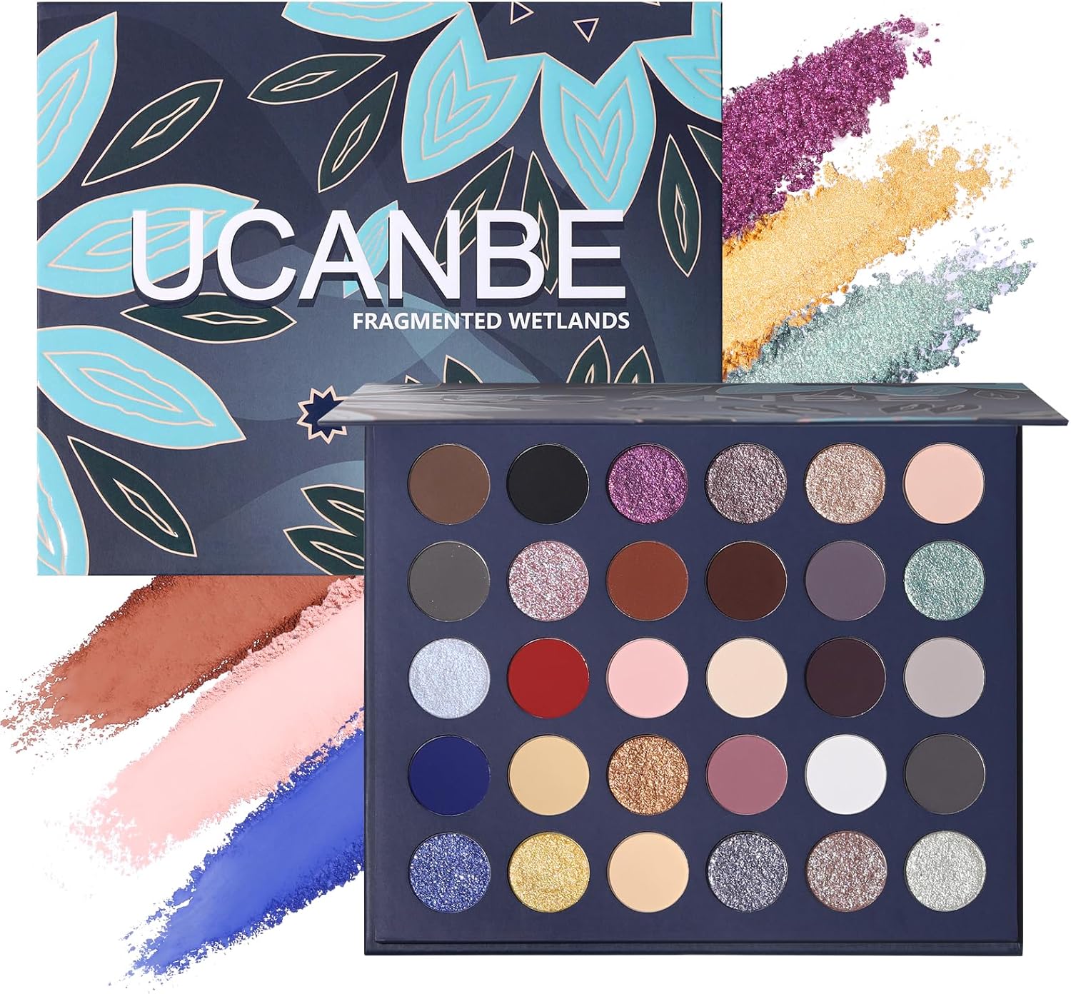 Product image of UCANBE 30 Color Eyeshadow Makeup Palette – Dark, Earthy & Bold Tones Eye Shadow with Matte Glitter Metallic Finishes– Highly Pigmented, Long-Lasting Make Up Pallet for Smoky, Glam, and Everyday Looks