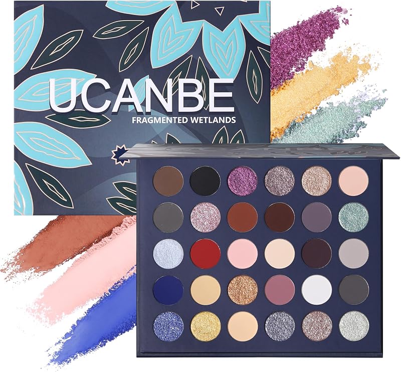 UCANBE Palette de Maquillage 30 Couleurs - Tons Nude, Terreux et Sombres - Fards à Paupières Mats, M