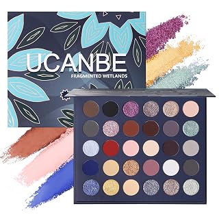 UCANBE 30 Color Eyeshadow Makeup Palette – Dark, Earthy & Bold Tones Eye Shadow with Matte Glitter Metallic Finishes– Highly Pigmented, Long-Lasting Make Up Pallet for Smoky, Glam, and Everyday Looks - Amazon product rated Grade A