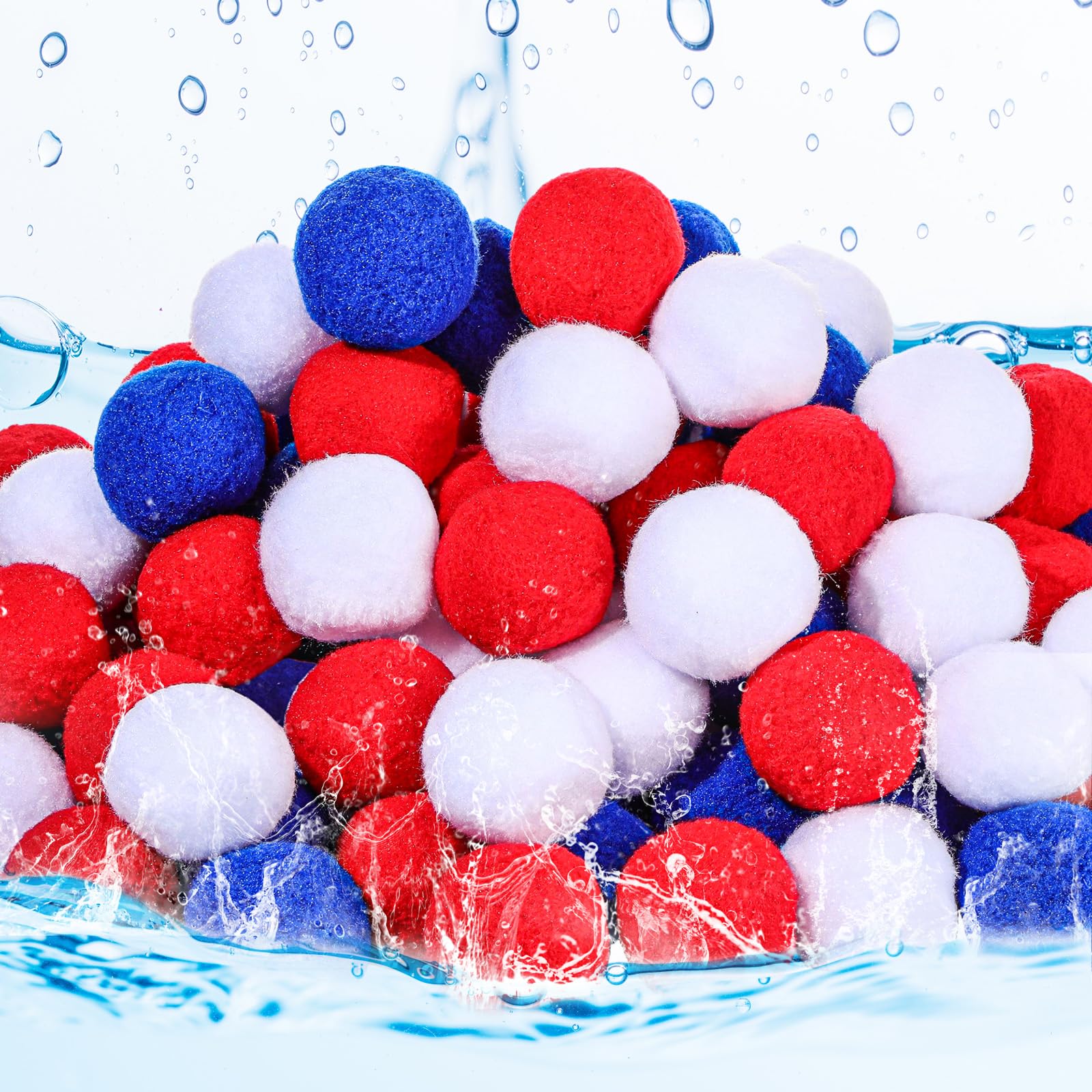 Relaxgiant 120 Pcs Reusable Water Balls, Reusable Water Balloons for Outdoor Games, balls for Adults Summer Beach Ball for Pool and Backyard Fun(White