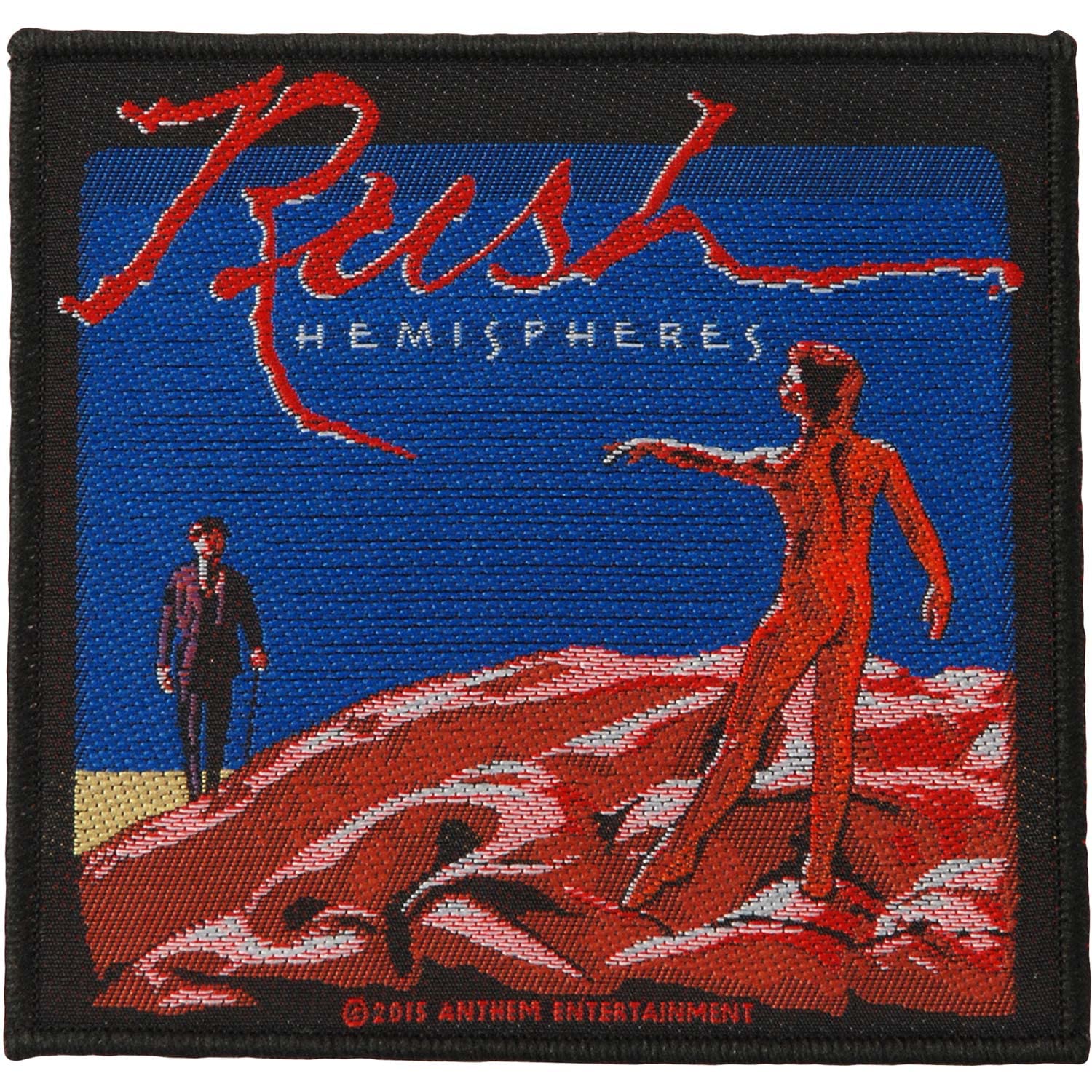 Razamataz Unisex Black Rush - Aufnäher Patch - Hemispheres 10X10cm