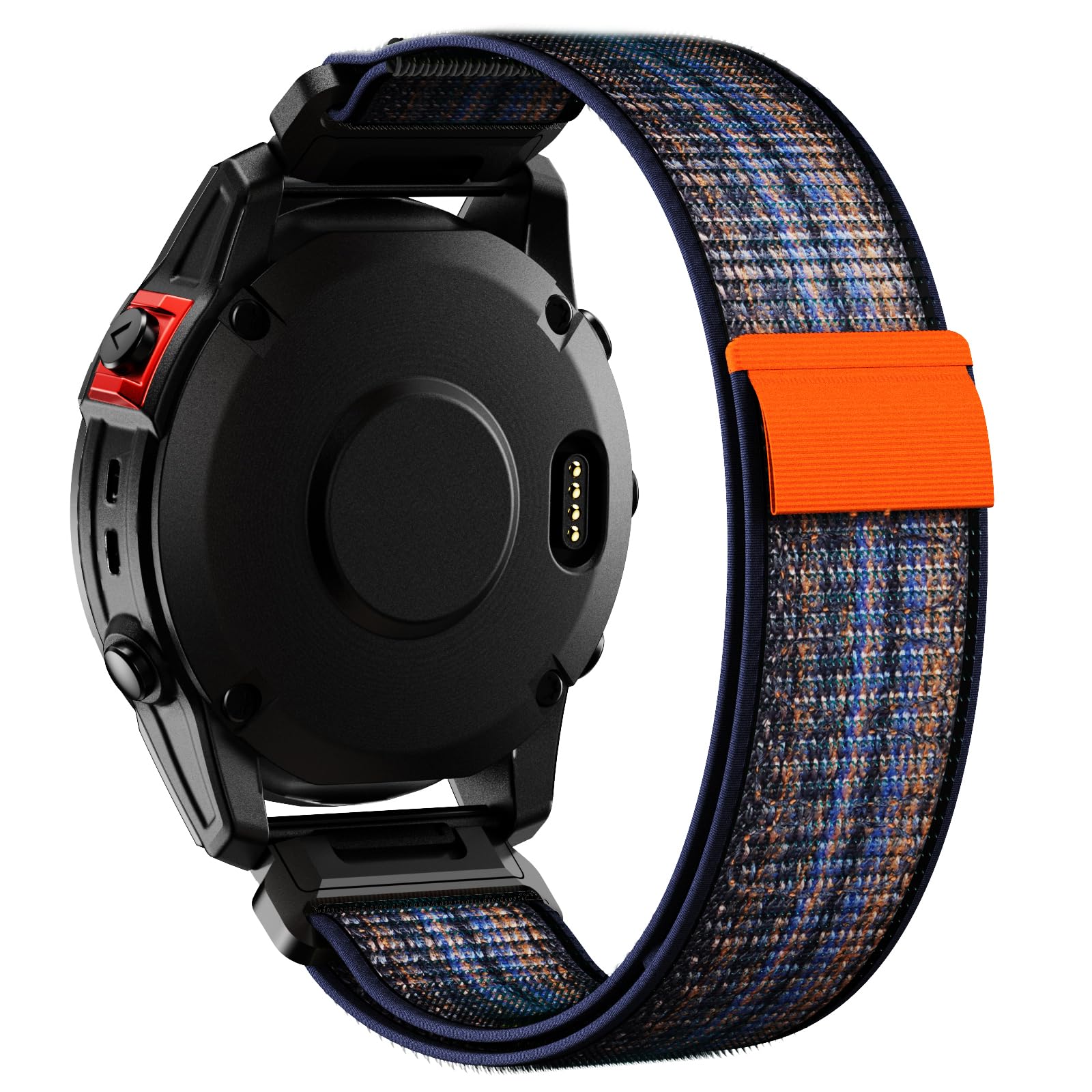 ANBEST 22mm Nylon Armband für Garmin Fenix 7/Fenix 6 Pro/Fenix 5 Armband, Schleife Klettband für Fenix 7 Pro/Fenix 6/Epix 2/Forerunner 945/955/965/935 Ultraleichtes Ersatzarmband