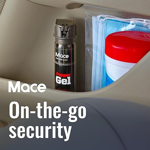 Miniatura 5 de Mace Brand Pepper Gel, Magnum 3, Magnum 4, Magnum 9 o Night Defender con luz LED, color negro