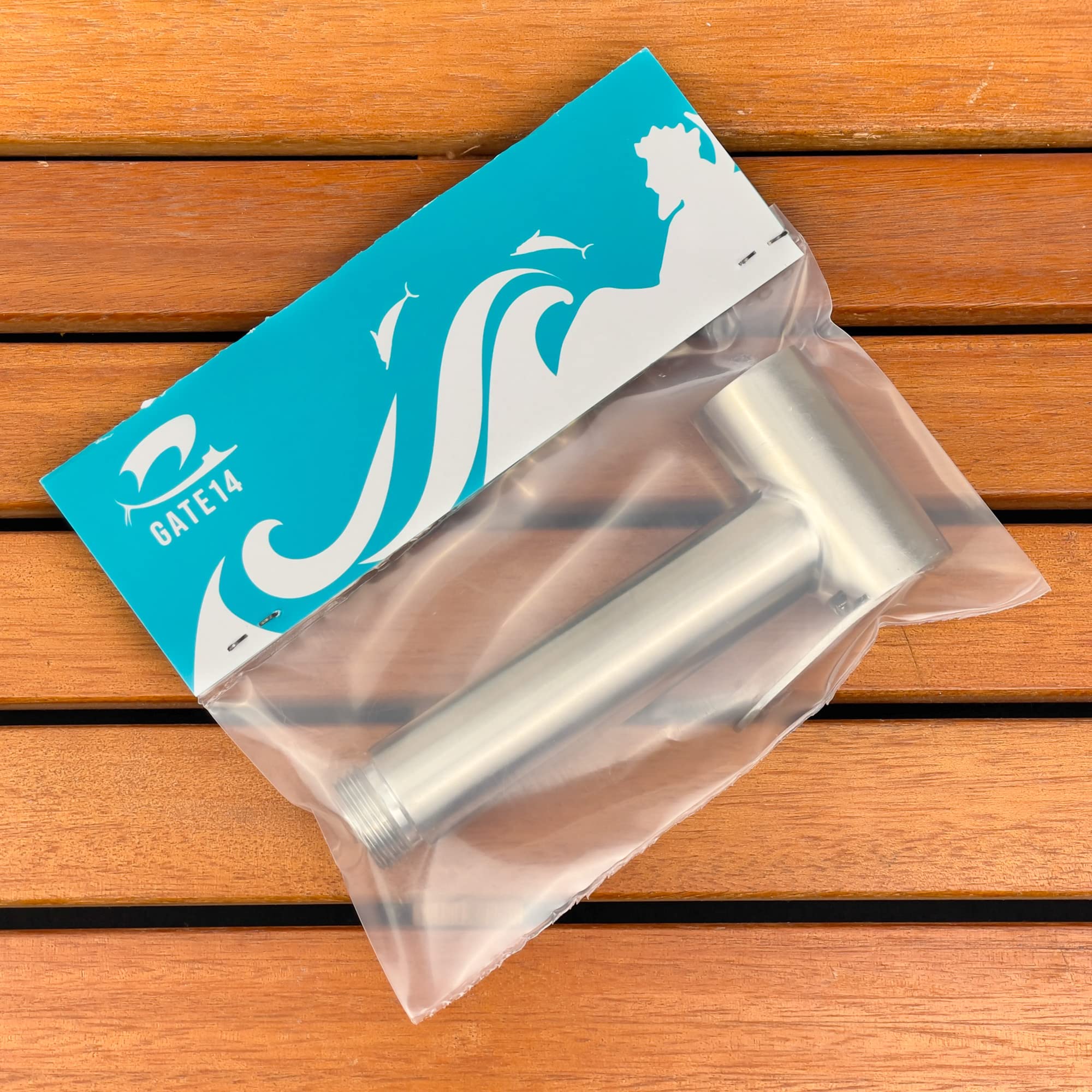 GATE14® Doccetta Doccia a Levetta per Barca in Acciaio Inox Soffione a Risparmio Idrico