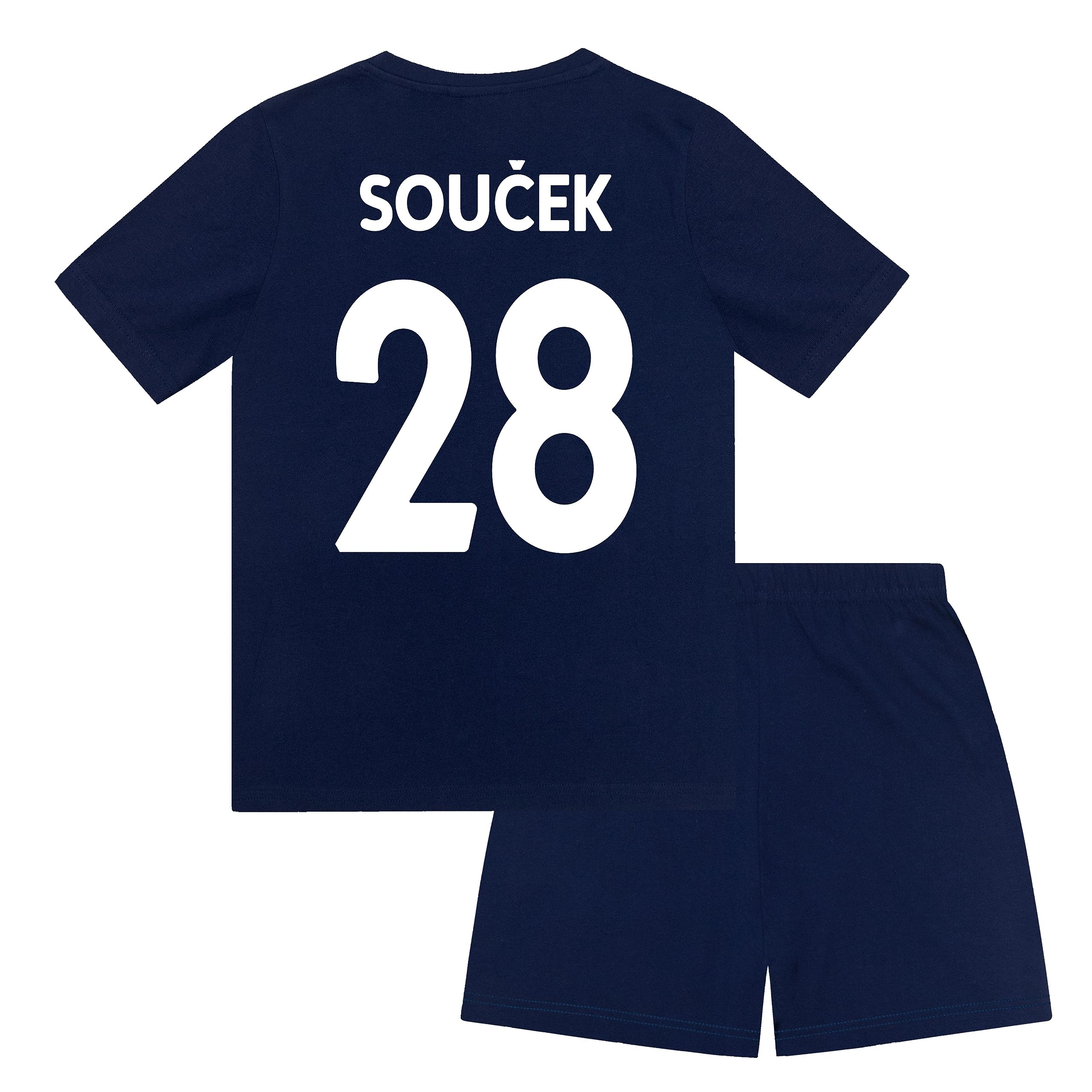 West Ham United FC Boys Soucek 28 Sublimation Short Pyjamas Claret 6-7 Years