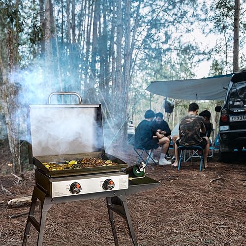 Miniatura 7 de YAOAWE 3 bandejas de goteo de grasa de silicona para Blackstone, forro de silicona reutilizable para taza de grasa trasera, forros de silicona de 8
