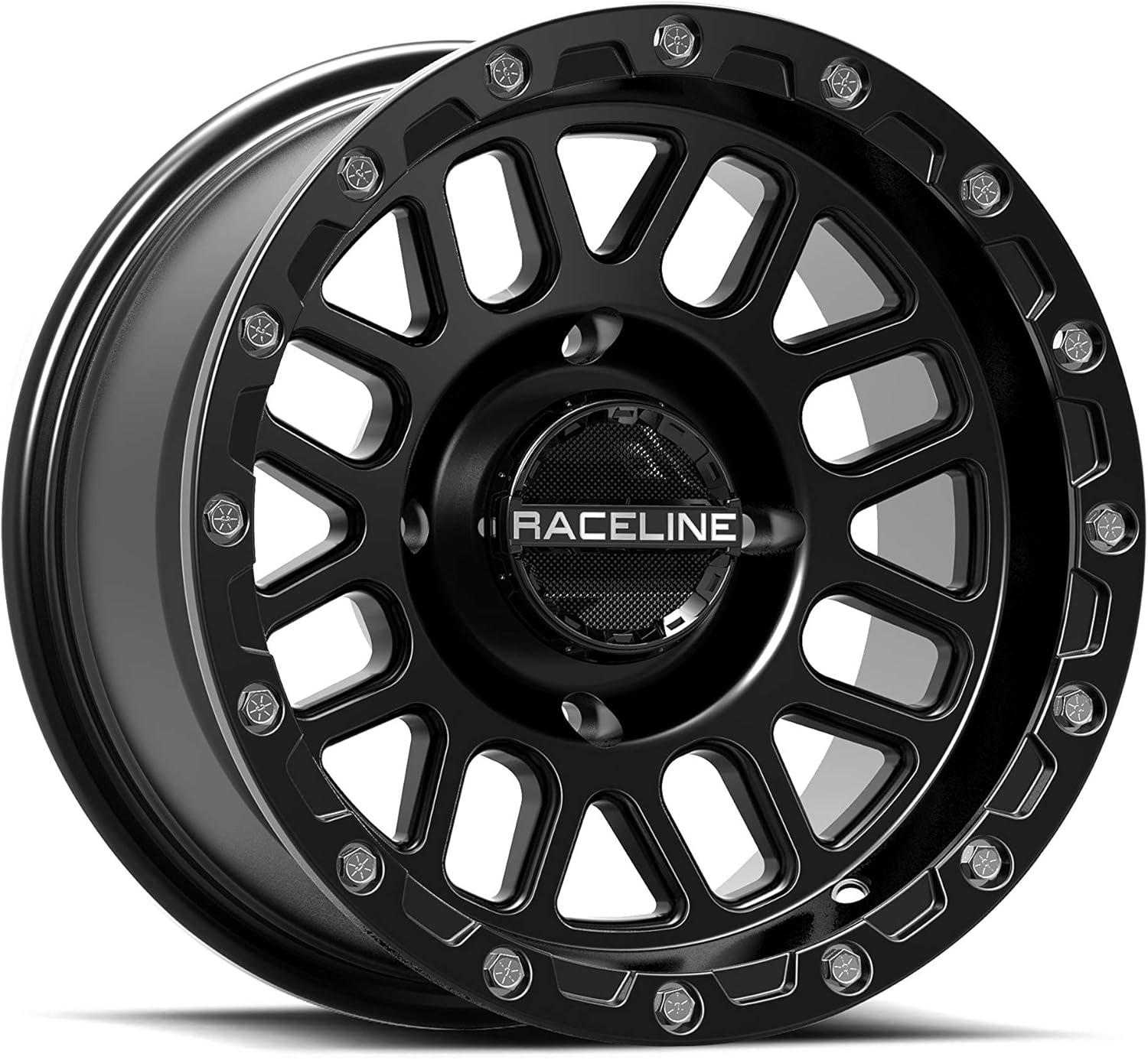AWC A93B-56056+40 Podium Beadlock Wheel - 15x6-5+1 Offset - 4/156 - Black