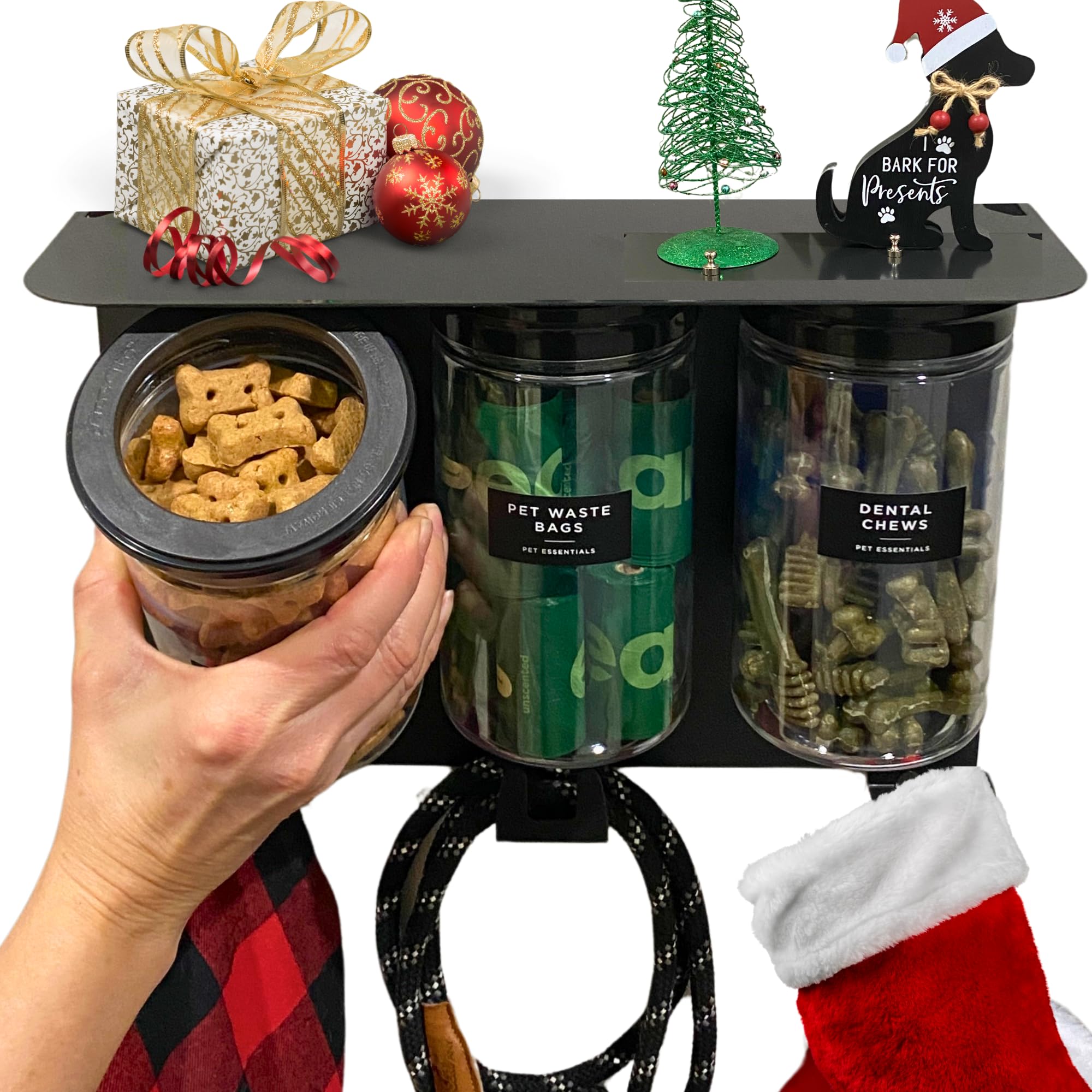 Pet Supplies : Vascito Dog Treat Holder For Wall Storage For Pets