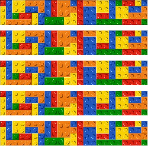 Sherr Bloque de construcción para tablón de anuncios, bordes coloridos para el aula, para tablón de anuncios, escuela, guardería, habitación,