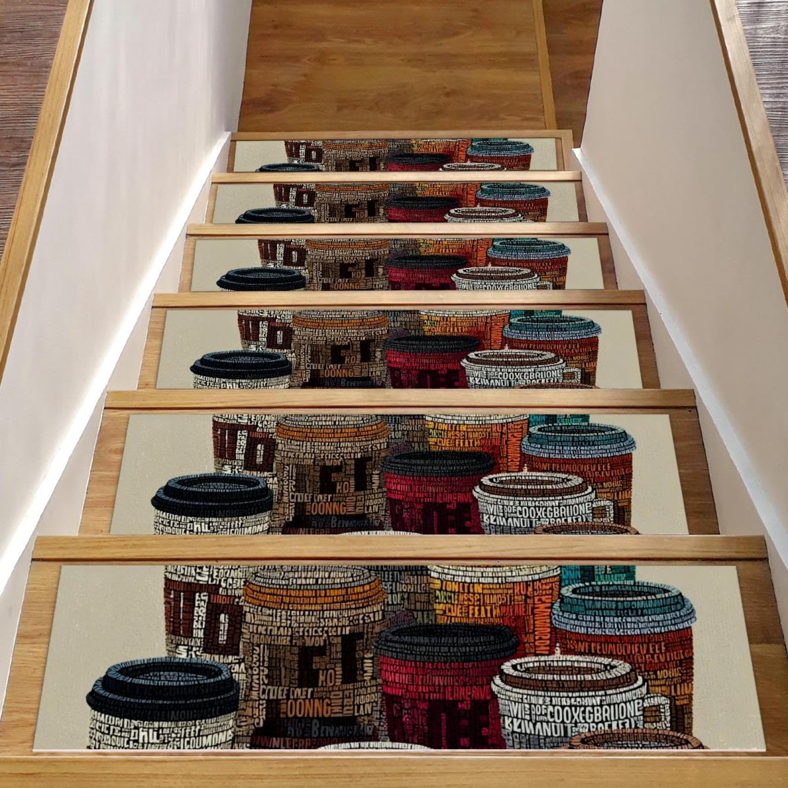 Tapis d'escalier antidérapant auto-adhésif 76,2 x 20,3 cm de sécurité lot de 15