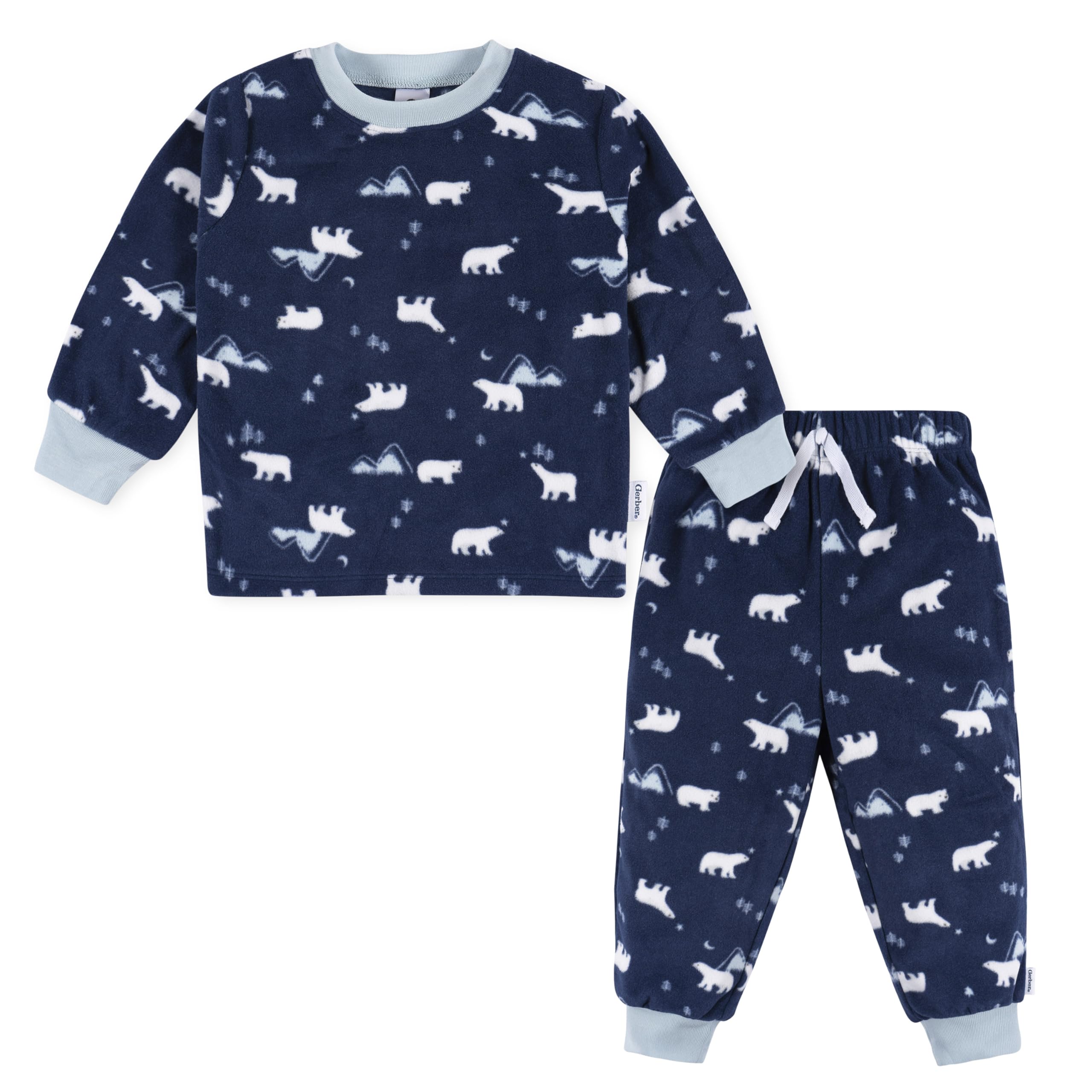 GerberBaby Boys' 2-Piece Fleece Pajamas Pants Set
