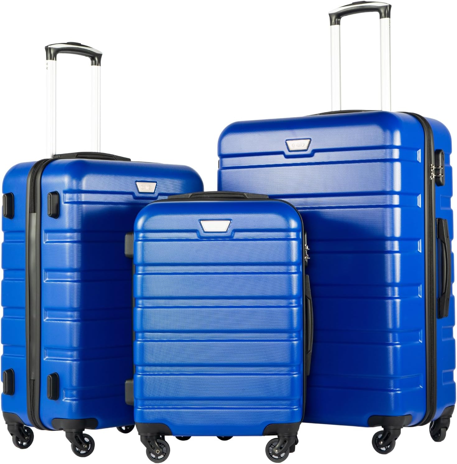 3-Piece Lightweight Hardside Spinner Luggage Set with TSA Lock